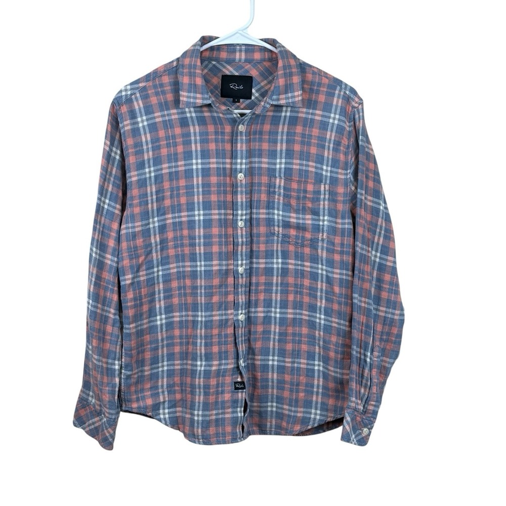 Rails Plaid Wyatt Valencia Sun Long Sleeve Button Down Shirt Men's Small‎ Cotton